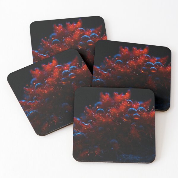 Item preview, Beautiful Blue And Red Sea Weed Balls designed and sold by SassyArtistry.