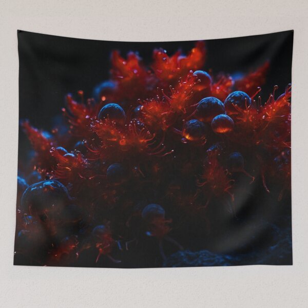 Item preview, Beautiful Blue And Red Sea Weed Balls designed and sold by SassyArtistry.