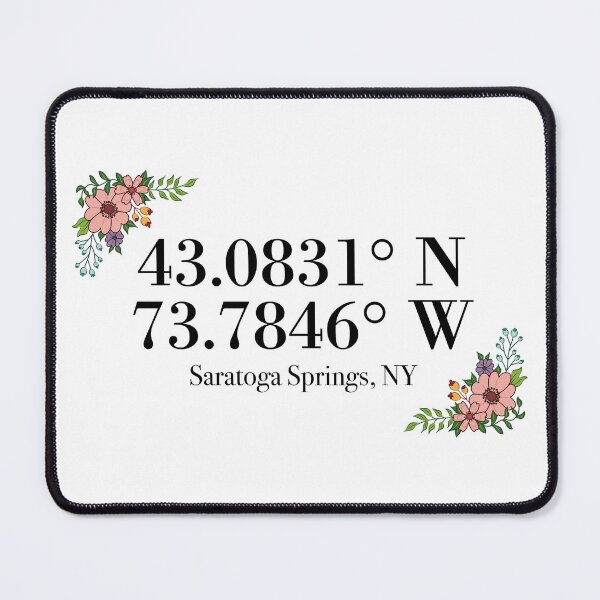 Item preview, Saratoga Springs, NY Coordinates designed and sold by mynameisliana.