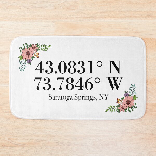 Item preview, Saratoga Springs, NY Coordinates designed and sold by mynameisliana.