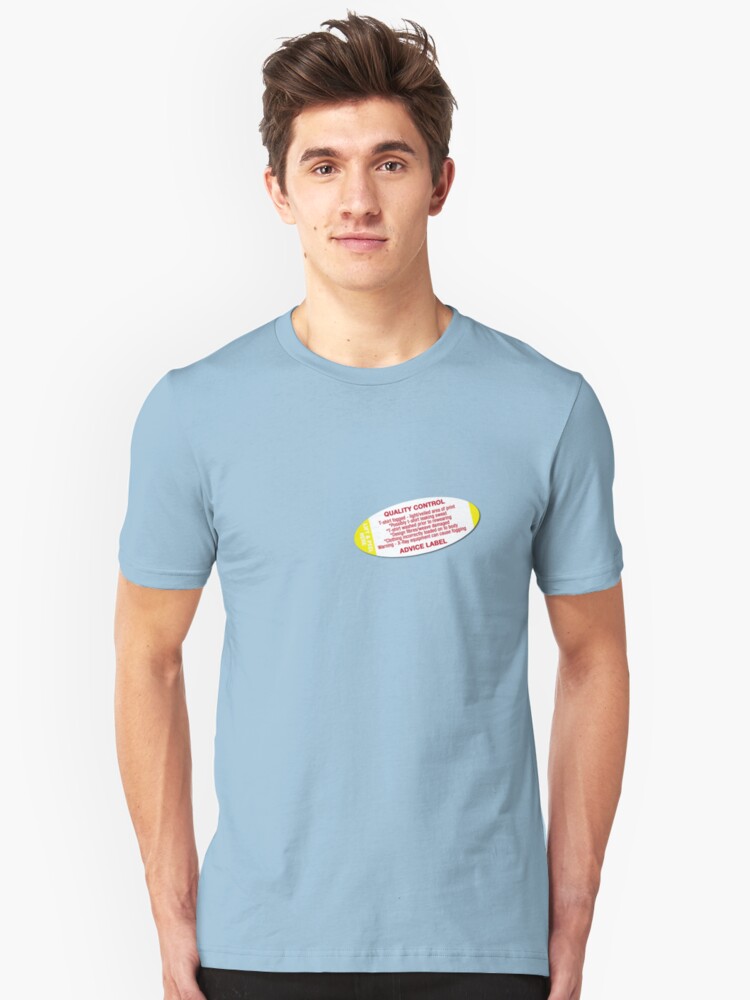 Alternate view of Quality control advice label Slim Fit T-Shirt