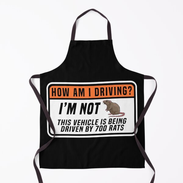 Item preview, How Am I Driving? I'm Not This Vehicle is being driven by 700 rats, Funny Car Bumper designed and sold by Dapper-Art.