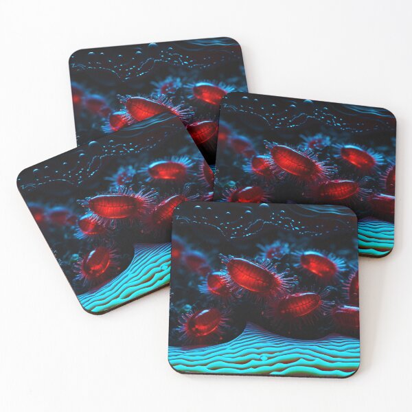 Item preview, Beautiful Blue And Red Plankton At Seafloor designed and sold by SassyArtistry.