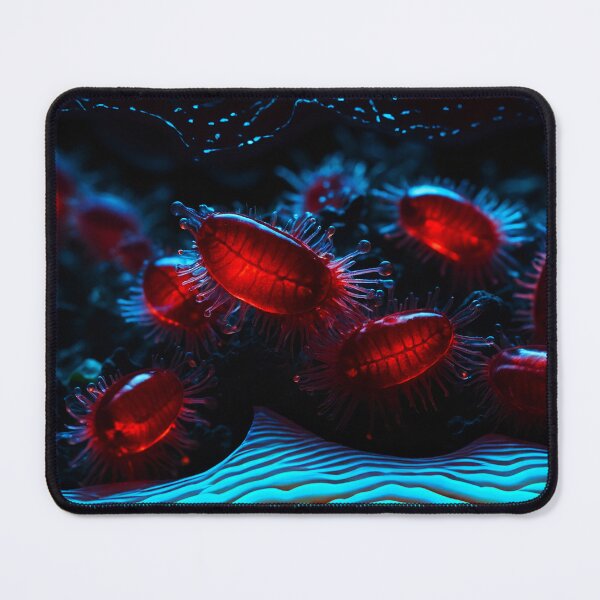 Item preview, Beautiful Blue And Red Plankton At Seafloor designed and sold by SassyArtistry.