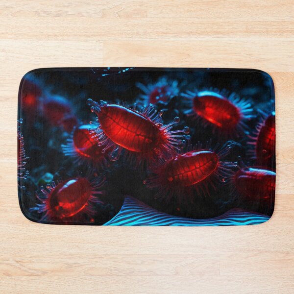 Item preview, Beautiful Blue And Red Plankton At Seafloor designed and sold by SassyArtistry.