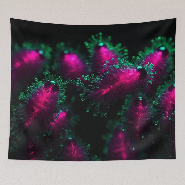 Item preview, Beautiful Teal And Pink Plankton Creatures designed and sold by SassyArtistry.