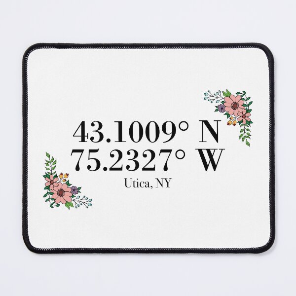 Item preview, Utica, NY Coordinates designed and sold by mynameisliana.