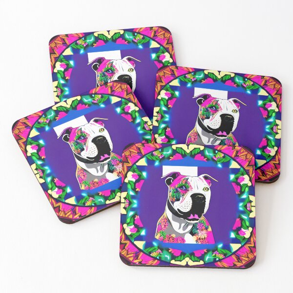 Item preview, Argentinian mastiff and flowers designed and sold by Astralia.