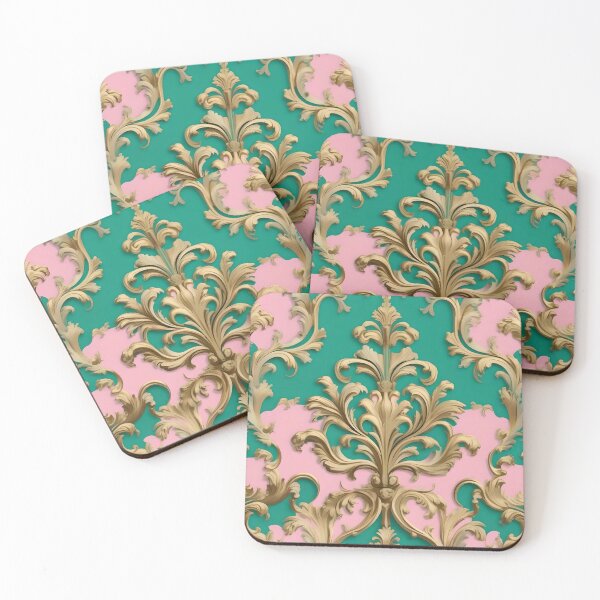 Item preview, Green & Pink Baroque designed and sold by DesignsByPrnces.