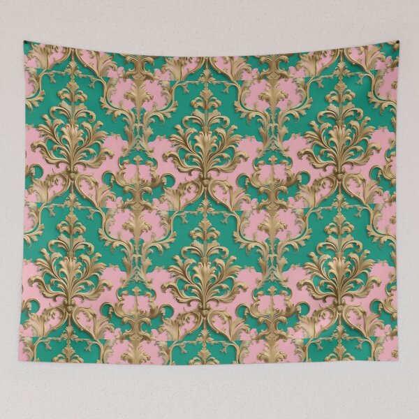 Item preview, Green & Pink Baroque designed and sold by DesignsByPrnces.