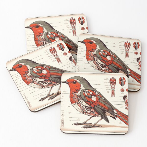 Item preview, Japanese Robin Anatomy Diagram designed and sold by Darbathorn.