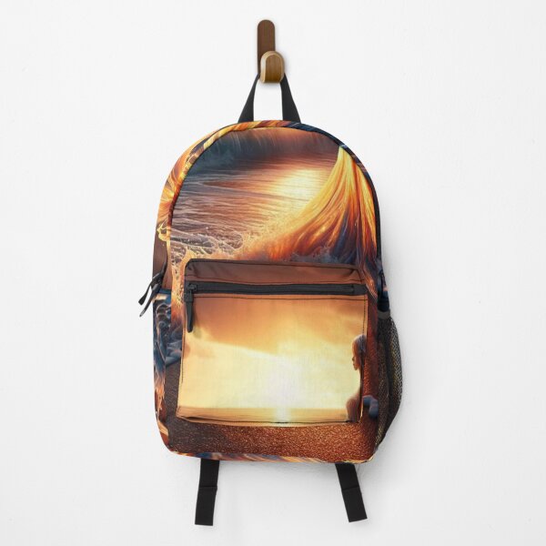 Item preview, Fiery Sunset Ocean Goddess Print designed and sold by CultDigHoriz.
