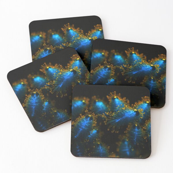 Item preview, Beautiful Golden And Light Blue Plankton Creatures designed and sold by SassyArtistry.