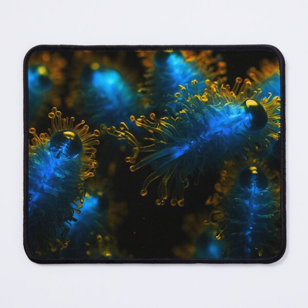 Item preview, Beautiful Golden And Light Blue Plankton Creatures designed and sold by SassyArtistry.