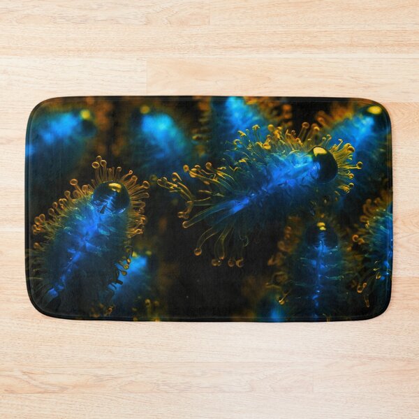 Item preview, Beautiful Golden And Light Blue Plankton Creatures designed and sold by SassyArtistry.