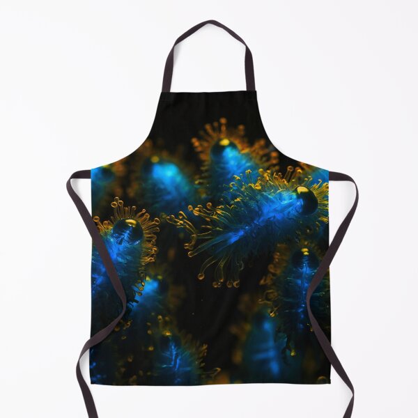 Item preview, Beautiful Golden And Light Blue Plankton Creatures designed and sold by SassyArtistry.