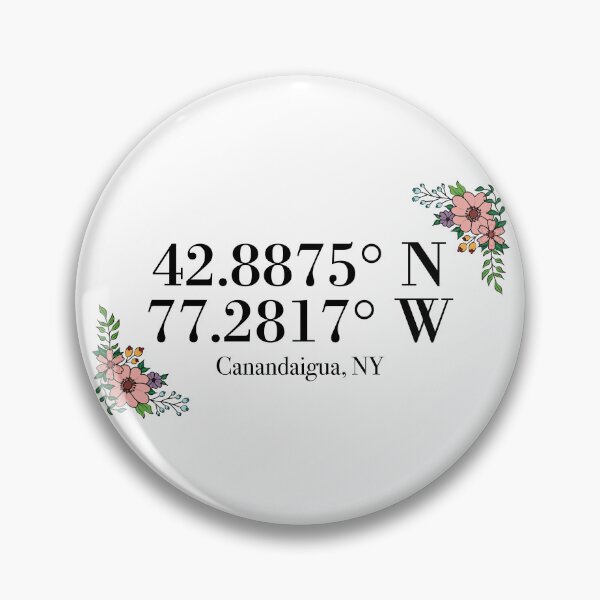 Item preview, Canandaigua, NY Coordinates designed and sold by mynameisliana.