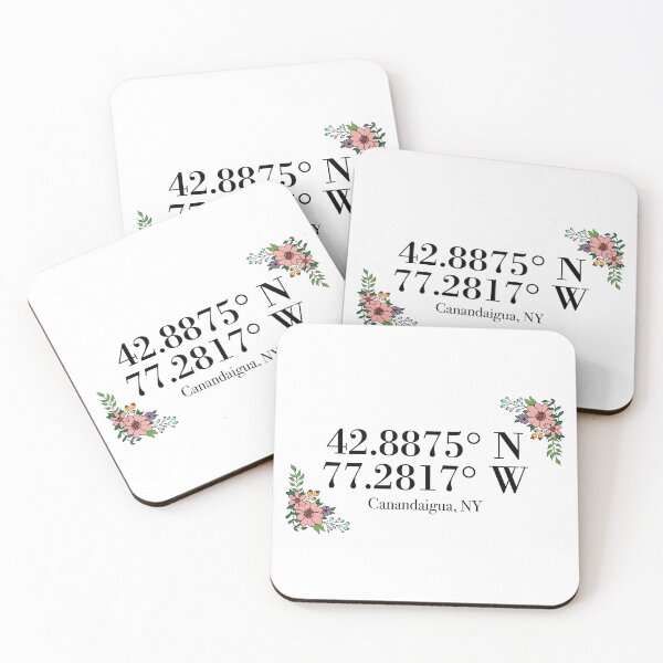 Item preview, Canandaigua, NY Coordinates designed and sold by mynameisliana.