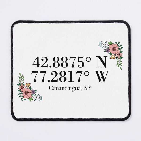 Item preview, Canandaigua, NY Coordinates designed and sold by mynameisliana.
