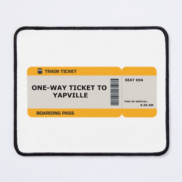 Item preview, ticket to yapville designed and sold by createandrogyny.