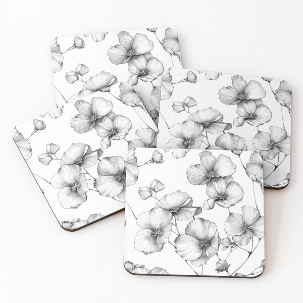 Item preview, Silhouette Floral Pattern designed and sold by chi3-jp.