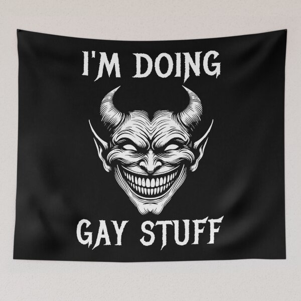 Item preview, I'm Doing Gay Stuff - LGBTQ Ironic Meme designed and sold by SpaceDogLaika.
