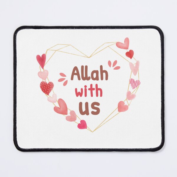 Item preview, Allah with us red heart islamic design designed and sold by DamiCrea82.