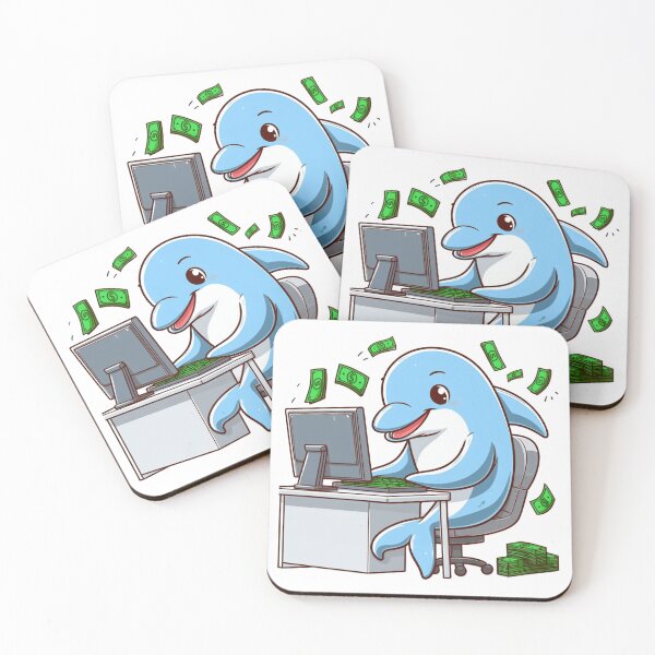 Item preview, Work Home Dolphin designed and sold by LemuellTrends.