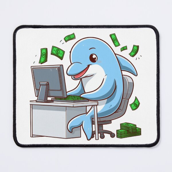 Item preview, Work Home Dolphin designed and sold by LemuellTrends.
