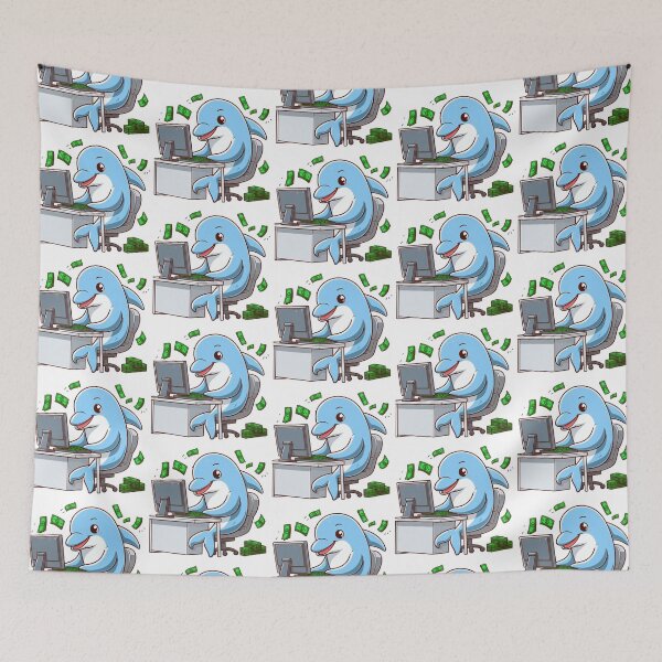 Item preview, Work Home Dolphin designed and sold by LemuellTrends.