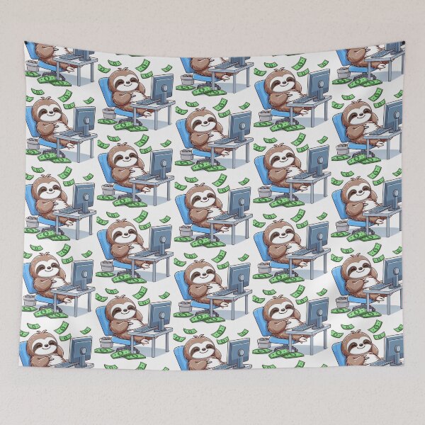 Item preview, Work Home Sloth designed and sold by LemuellTrends.