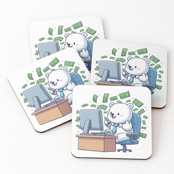 Item preview, Work Home Polar Bear designed and sold by LemuellTrends.