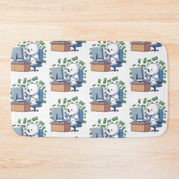 Item preview, Work Home Polar Bear designed and sold by LemuellTrends.