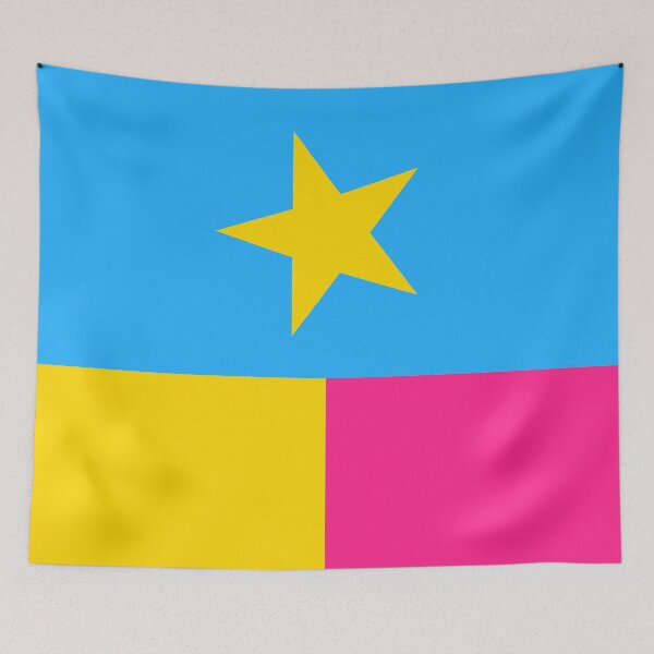 Item preview, Vertical Texas State Pansexual Pride Flag designed and sold by WokeBespoke.