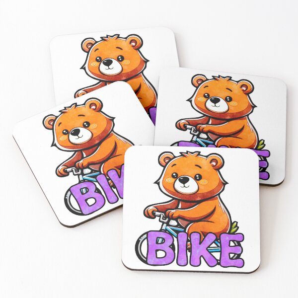 Item preview, Biking Bear designed and sold by PurpleCowStudio.
