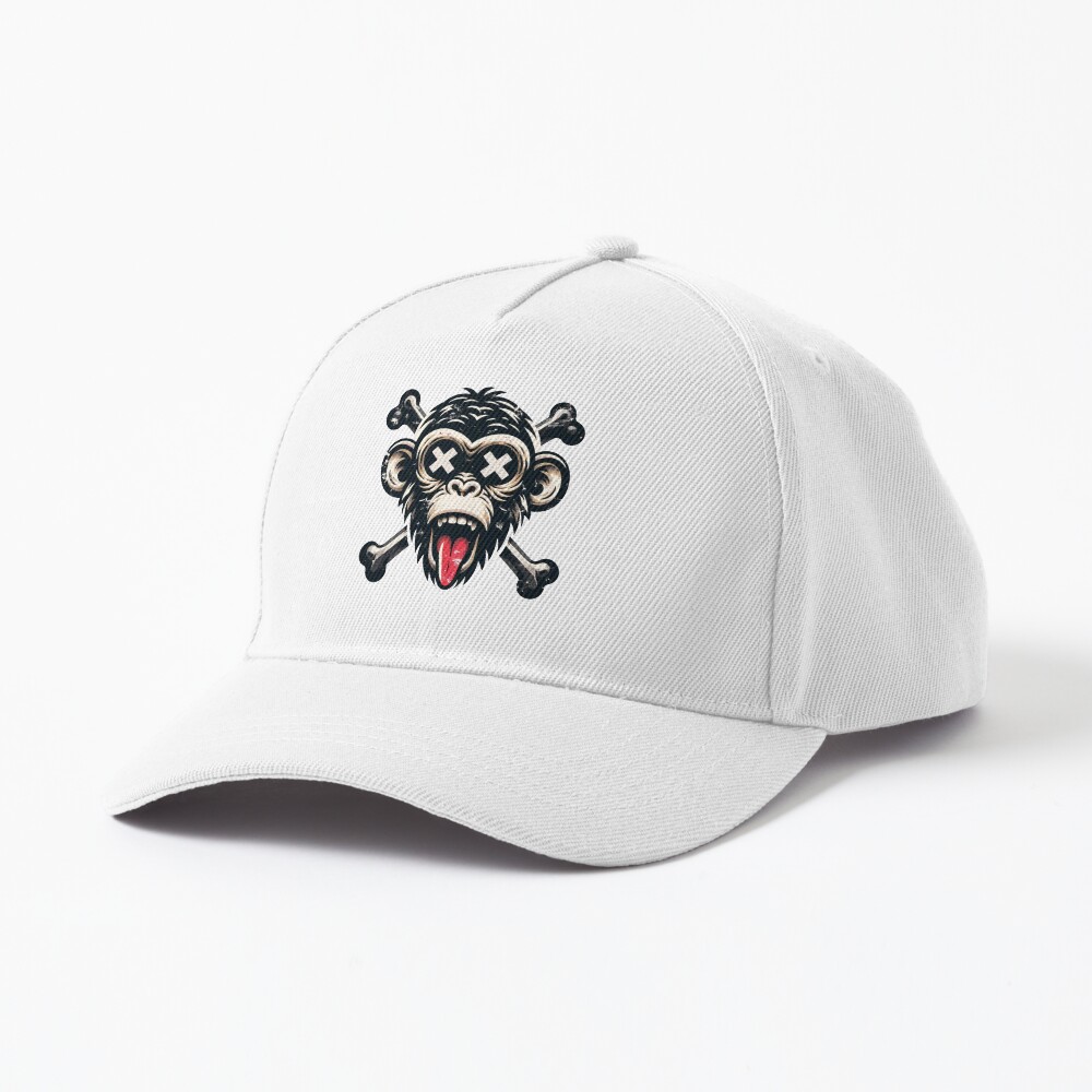 Monkey Hat Trap2four7 Distressed Cap Skull Monkey Cap