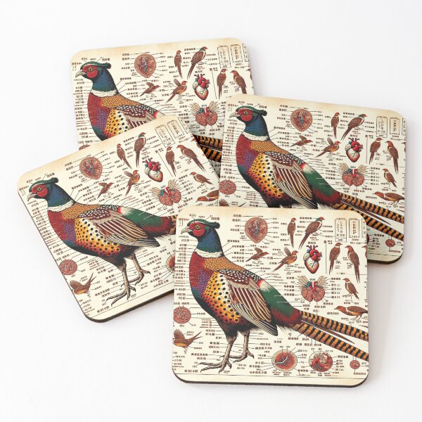 Item preview, Japanese Pheasant Anatomy Diagram designed and sold by Darbathorn.