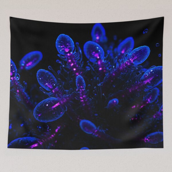Item preview, Deep Blue Ocean Plankton Sea Weed designed and sold by SassyArtistry.