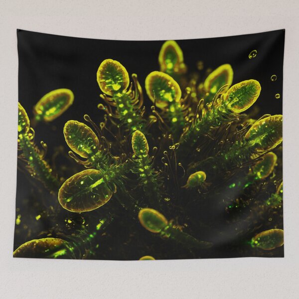 Item preview, Yellow Ocean Plankton Sea Weed designed and sold by SassyArtistry.