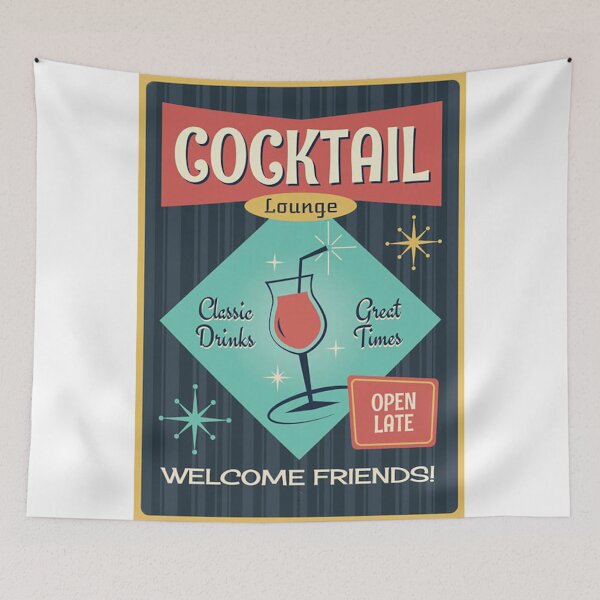 Item preview, Cocktail Lounge Sign Open Lat designed and sold by deboreySmuth.