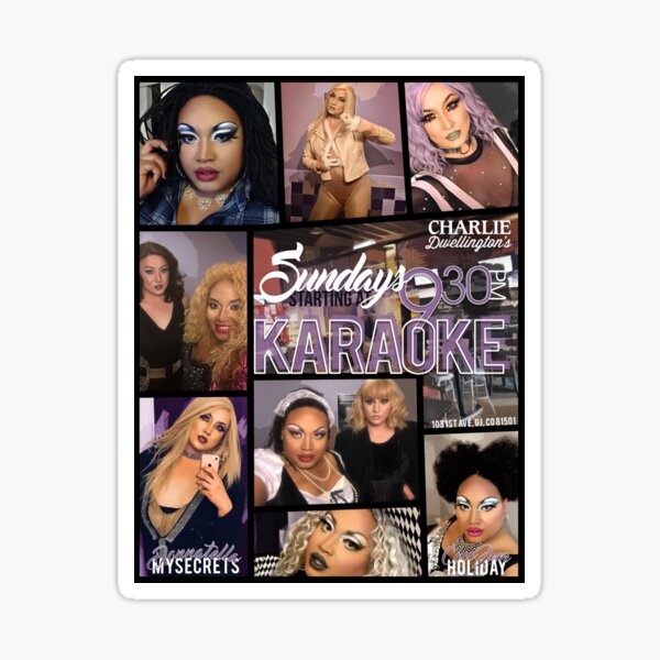 The CDS Drag and Jewell Case Sunday Karaoke Sticker