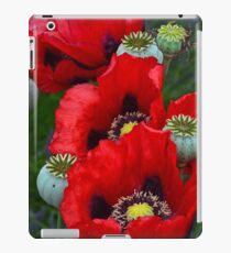 Red poppy flowers iPad Case/Skin