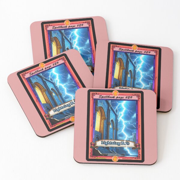 Item preview, Lightning Bolt Spell and Mountain Scene - CCG Border Full Art - 1st Edition designed and sold by Rogue Wizard.