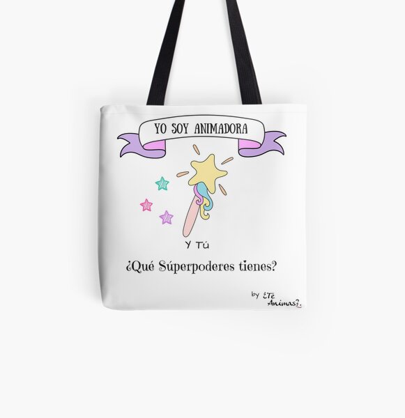 Para Animadoras Súper Poderosas Bolsa estampada de tela