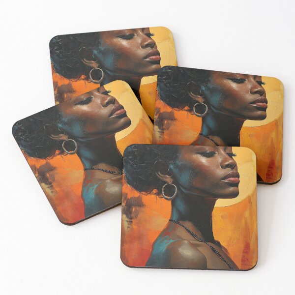 Item preview, Painting a woman african with sun comic book lithograph designed and sold by Rockwpapart.