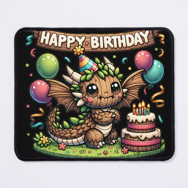 Item preview, Happy Birthday Wood Dragon designed and sold by YokujinDesign.