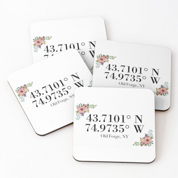 Item preview, Old Forge, NY Coordinates designed and sold by mynameisliana.