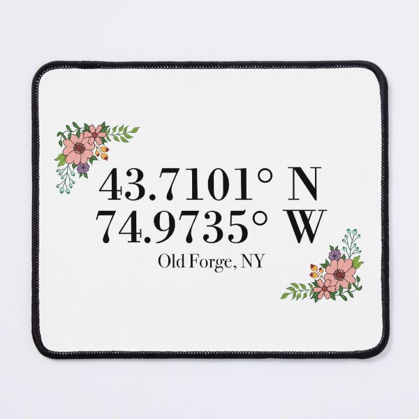 Item preview, Old Forge, NY Coordinates designed and sold by mynameisliana.