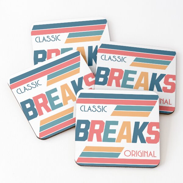 Item preview, BREAKBEAT  - Classic Original Breaks (navy/gold/red)  designed and sold by Discothreadz.