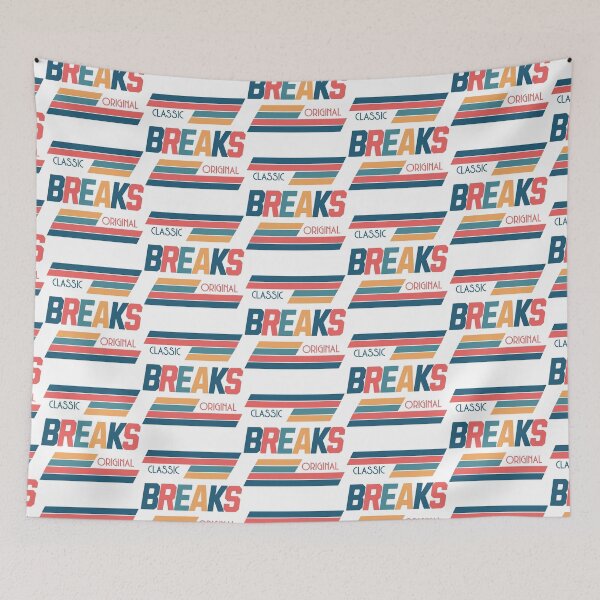 Item preview, BREAKBEAT  - Classic Original Breaks (navy/gold/red)  designed and sold by Discothreadz.